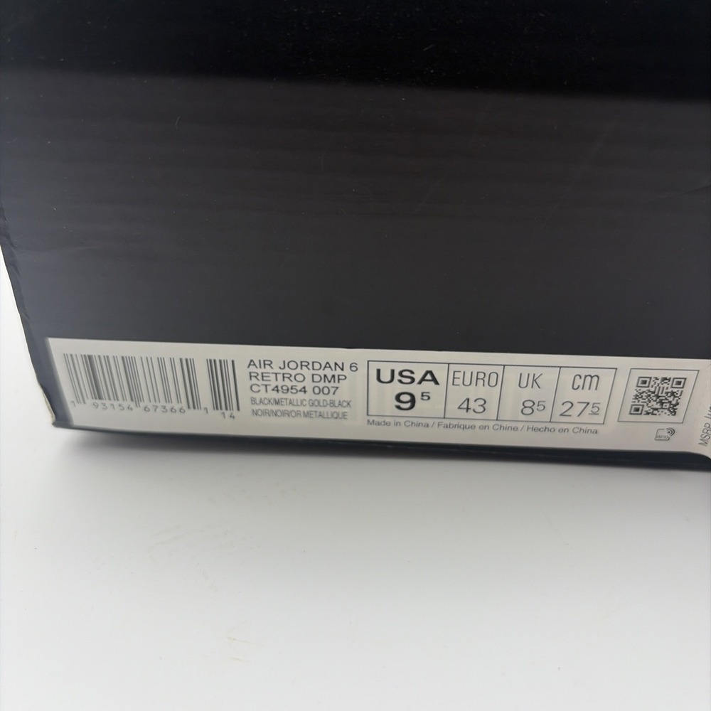 Size 9.5 - Jordan 6 Retro Defining Moments 2020 (CT4954-007) - Picture 10 of 10